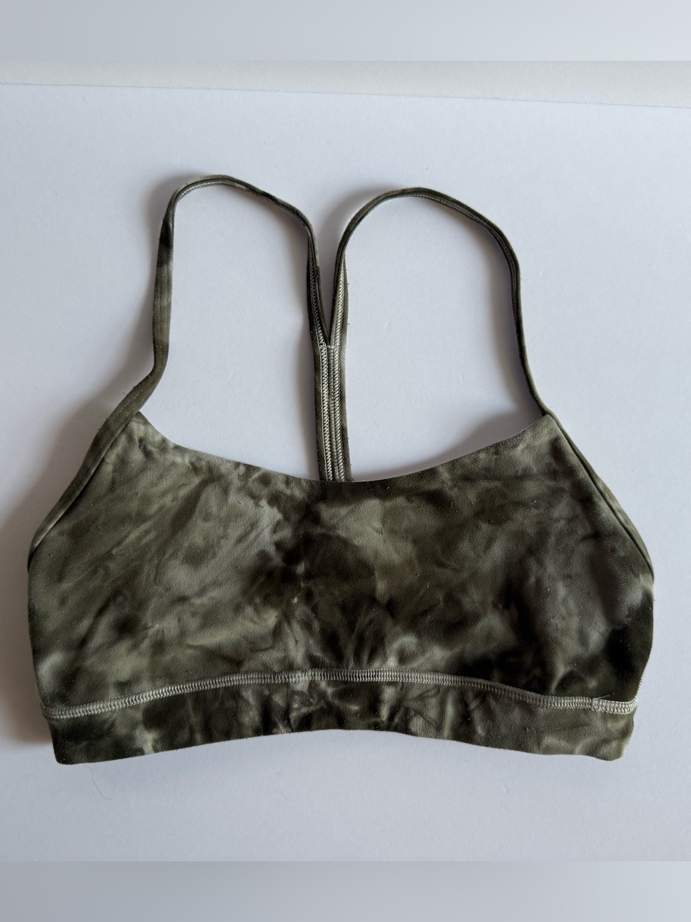 Lululemon Olive Tie-Dye Bralette